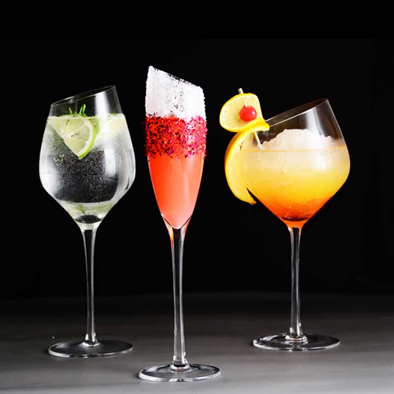 1Pcs Cocktail Glass Kitchen Bar Wine Glass Martini Cup Champagne Flutes Goblet Cup Wedding Party Drinking Glasses vaso