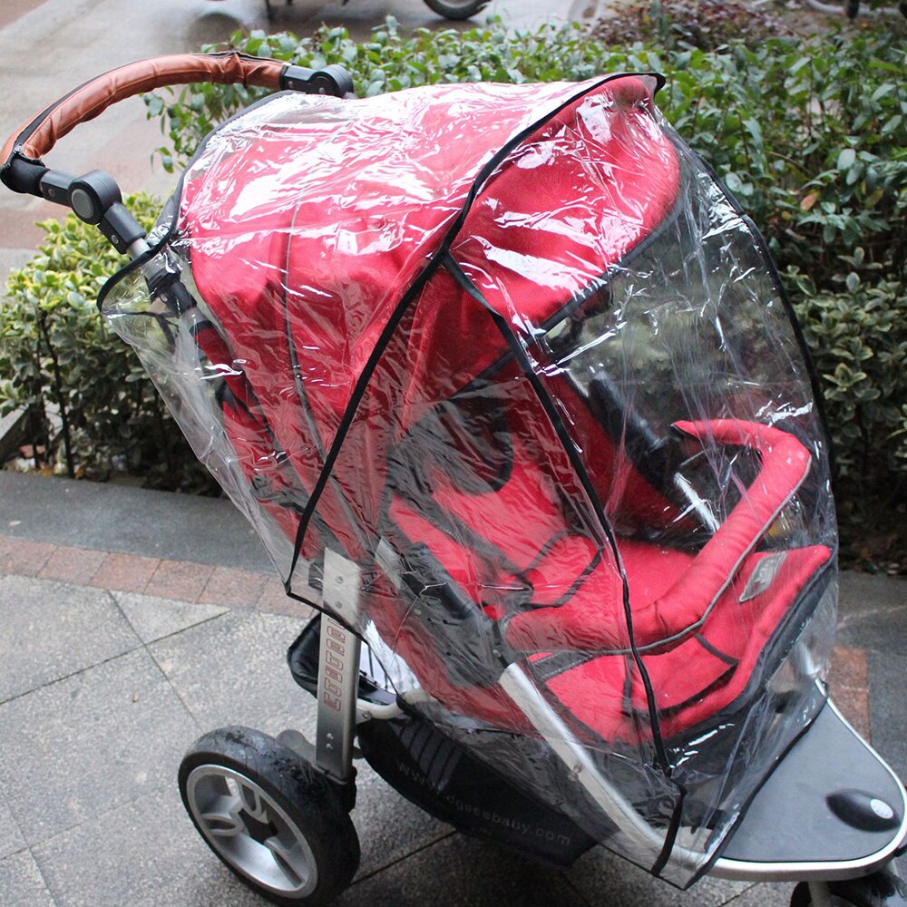 Waterproof baby stroller rain cover universal dust cover raincoat windshield baby stroller accessories