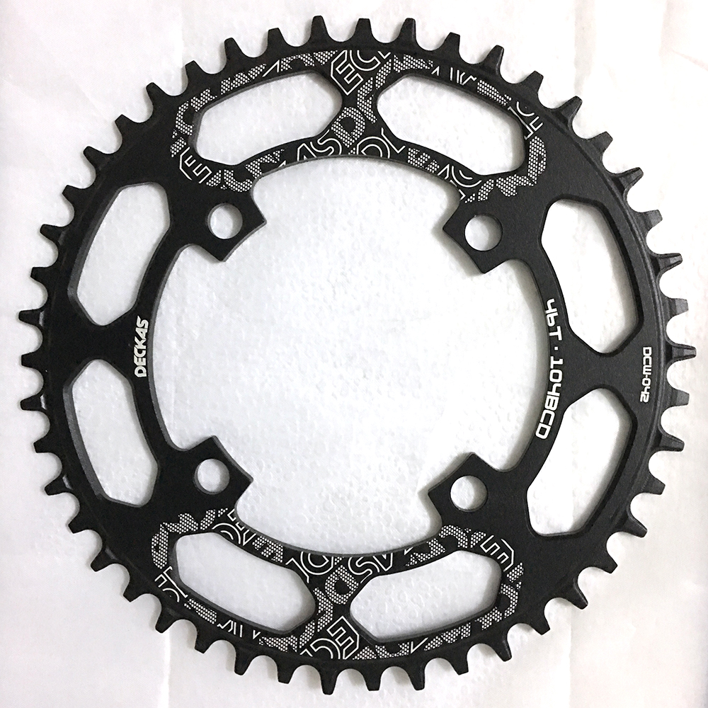 Deckas-platos y bielas angostos y anchos para bicicleta de montaña, platos y bielas de 44 T, 46 dientes, 46 T, 44 T, 104, BCD