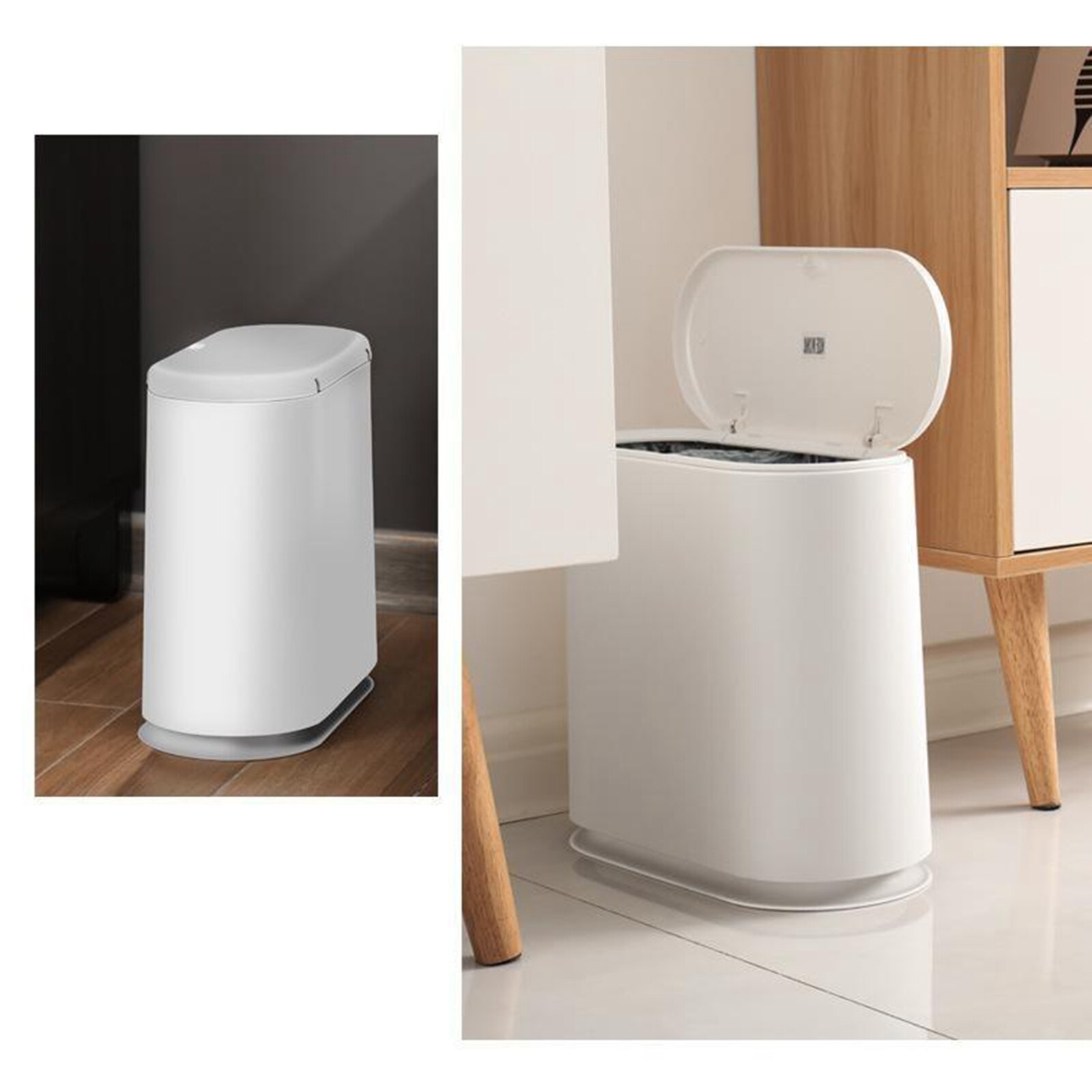 10L Dual Compartment Kitchen Rubbish Bin Waste Recycling Paper Waste Basket