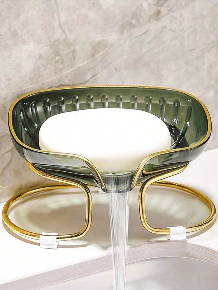 Schlecht Seifenschale Licht Luxus Wc Dusche Seifenhalter mit Ablauf Wasser Seife Lagerung fallen Tablett Container Badezimmer Spielereien: Armee Grün