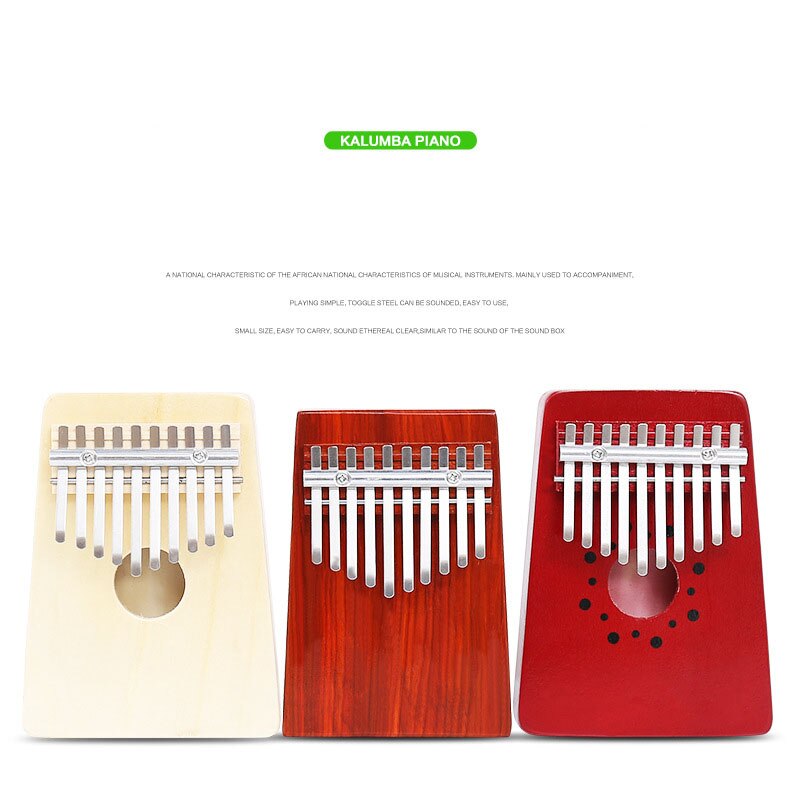 8/10 teclas kalimba pinho sólido africano mogno polegar dedo piano sanza mbira calimba tocar com guitarra instrumentos musicais de madeira