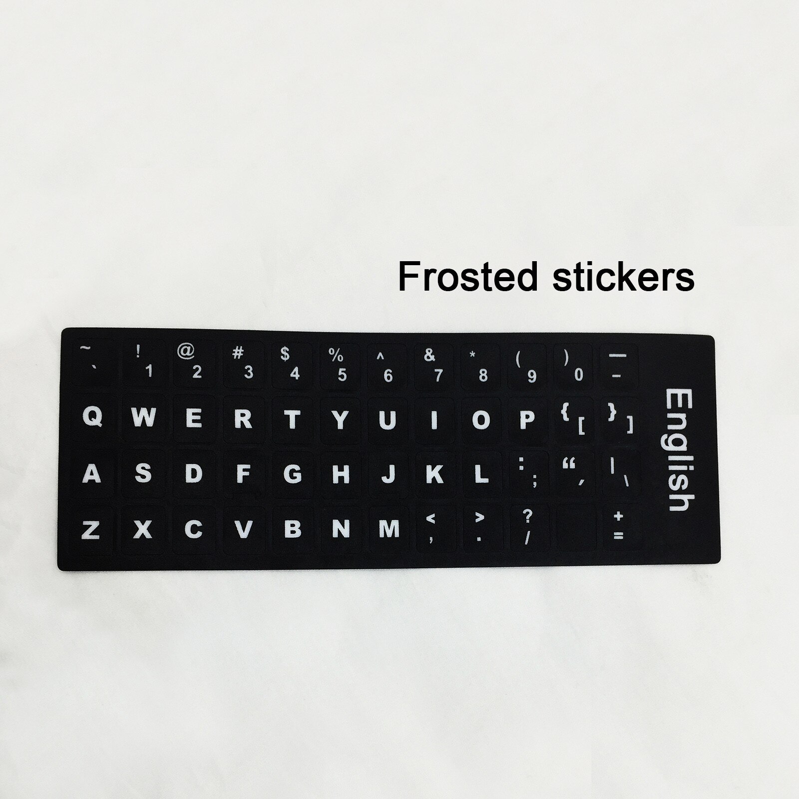 12 Language Notebook Keyboard Stickers 3pcs Black Matte Texture Language Stickers Tpu Dust-proof Protective Film Keyboard Parts: 3PC English