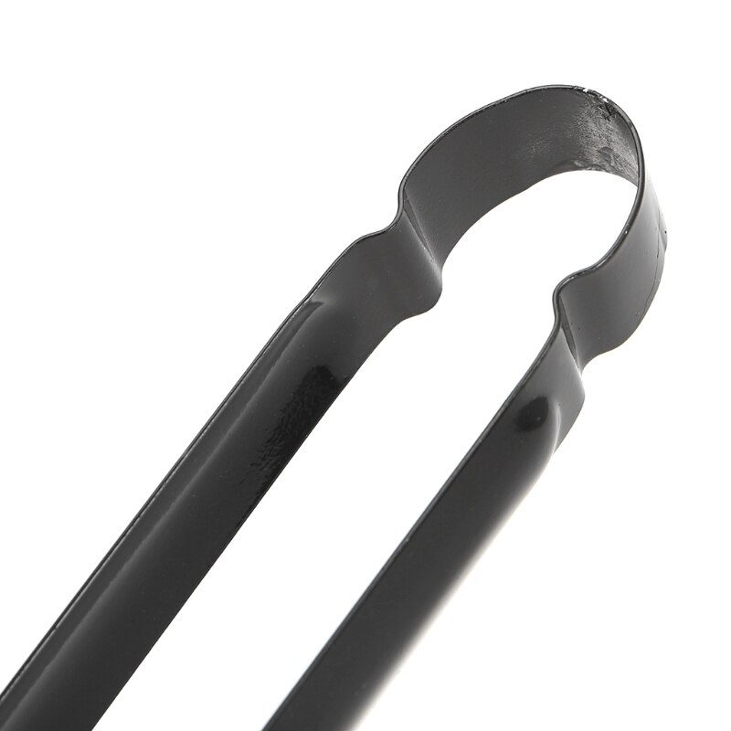 Pince à charbon de Barbecue noir | Poignée en métal, accessoires de gril, pince à aliments en plein air, outil de cuisine de Camping