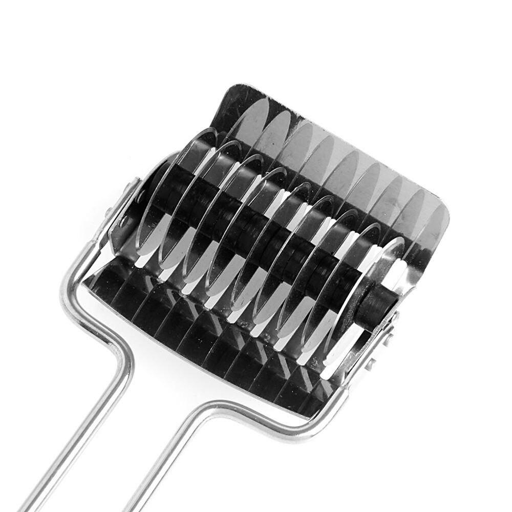 Noodle Lattice Roller Dough Cutter Pasta Spaghetti Maker Pastry Vegetable Rolling Slicer Kitchen Cooking Tools Stainless Steel