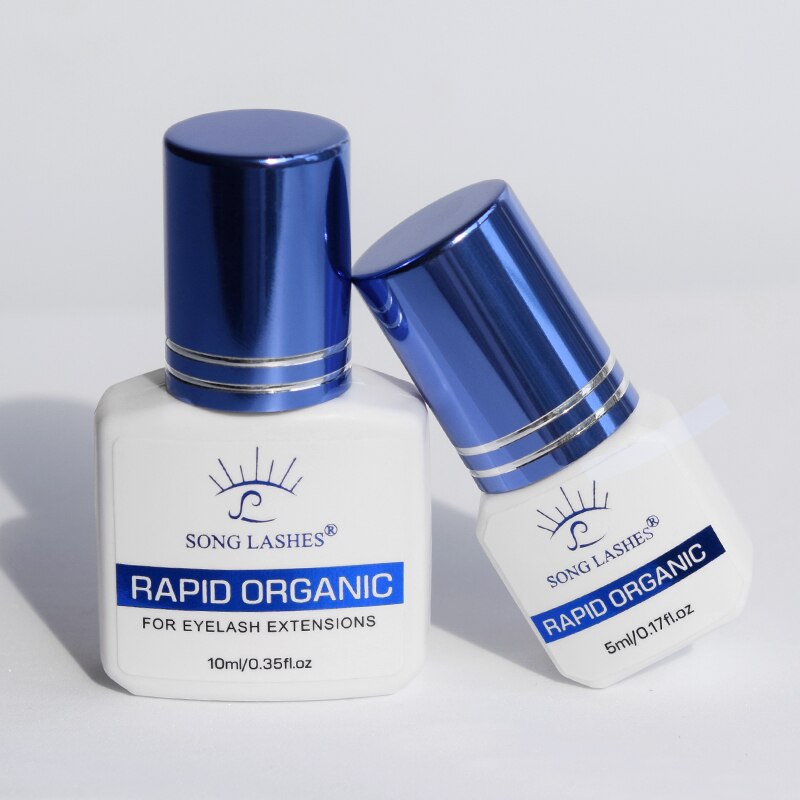 Colle adhésive forte de 10ml pour extensions de cils, 1-2 secondes, séchage rapide, professionnelle, noire