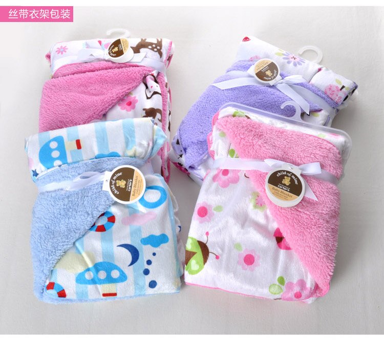 Bande dessinée bébé couverture corail polaire bébé couverture Super doux usine ventes bébé produit swaddle atrq0001