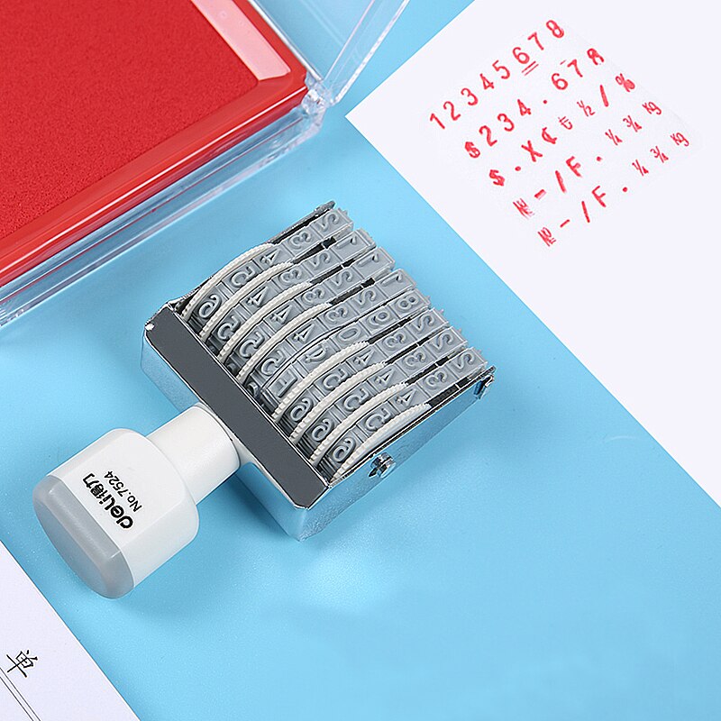 Delikatesseforretning 8- -cifret dato seglnummer segl justerbar produktionsdato planner frimærker bullet journal stempel dagbog stempel til journal