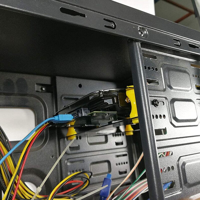 3,5 zoll Festplatte Stoßdämpfer Halterung mit Montage Schrauben für PC fallen 3,5 HDD zu 5,25 DVD Rom Bucht Adapter