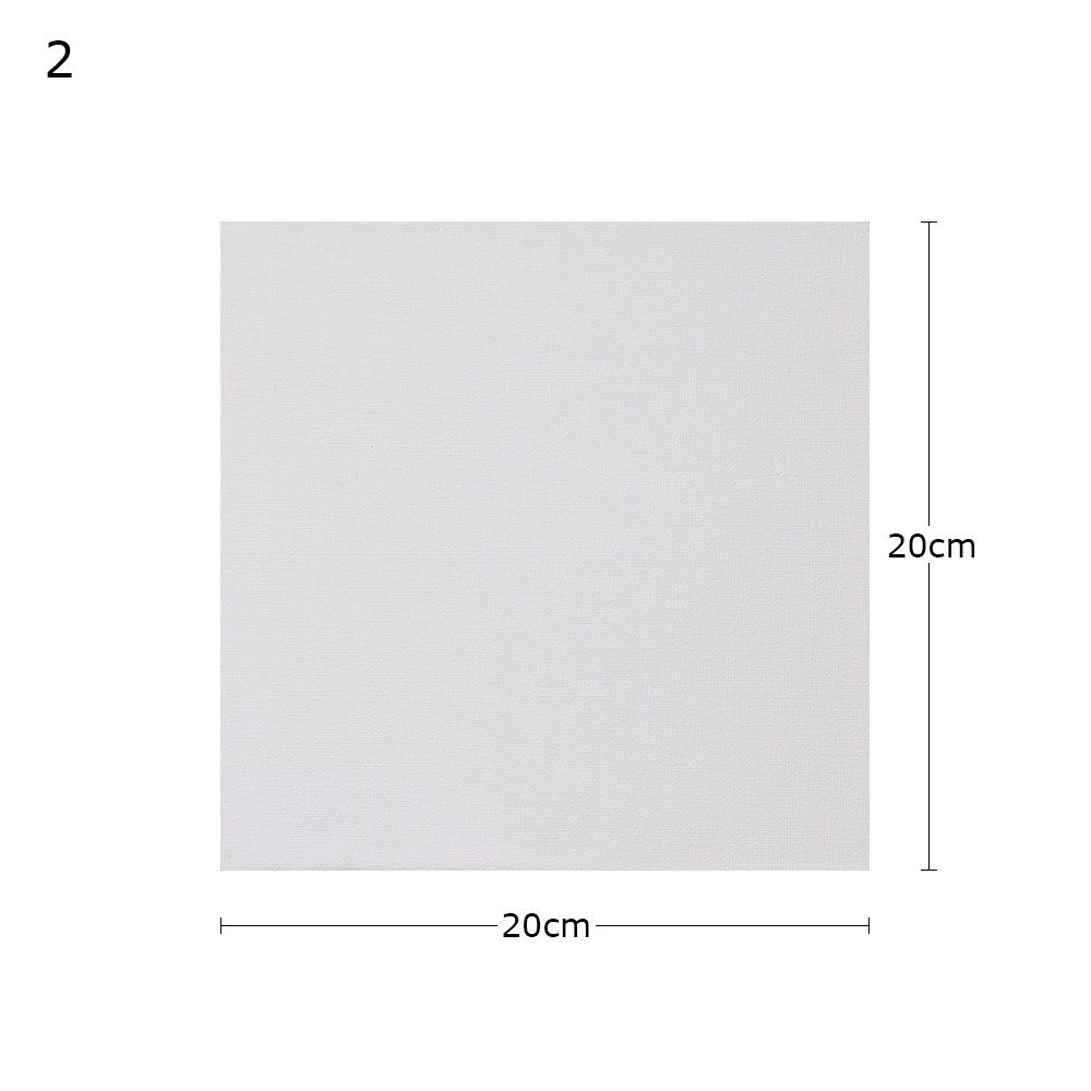 White Artboard Cotton Canvas for Oil Painting Hand Painted Frame Canvas Panels DIY Craft Painting Tool Hand Painted Accessories: 20X20cm