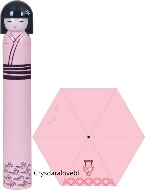 Parapluie pliant pour fille, Kimono traditionnel, jolie bouteille japonaise, nouveauté: 11