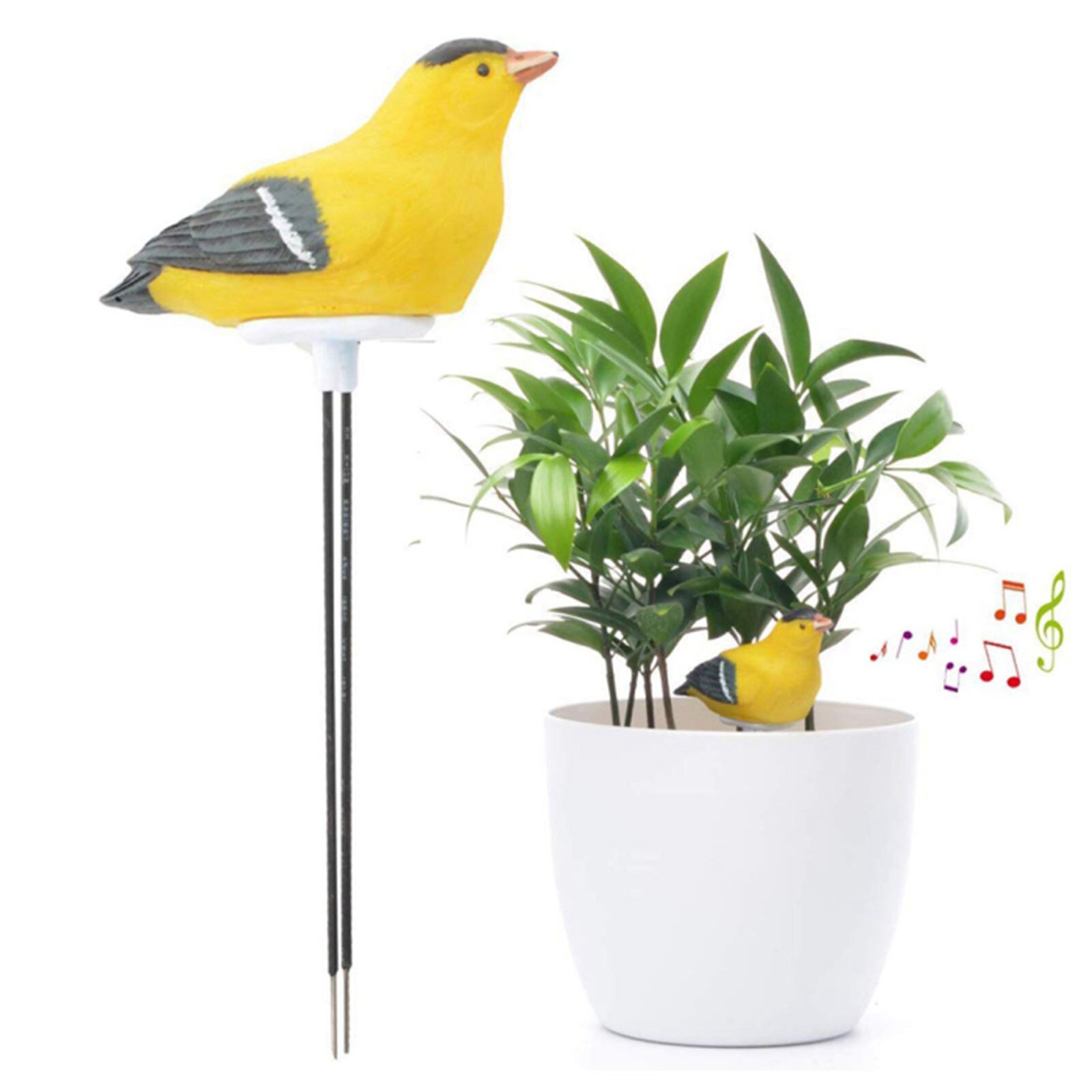 Medidor de suelo para macetas, probador de humedad, recordatorio de riego para plantas de interior y exterior, Detector de 18cm: YELLOW