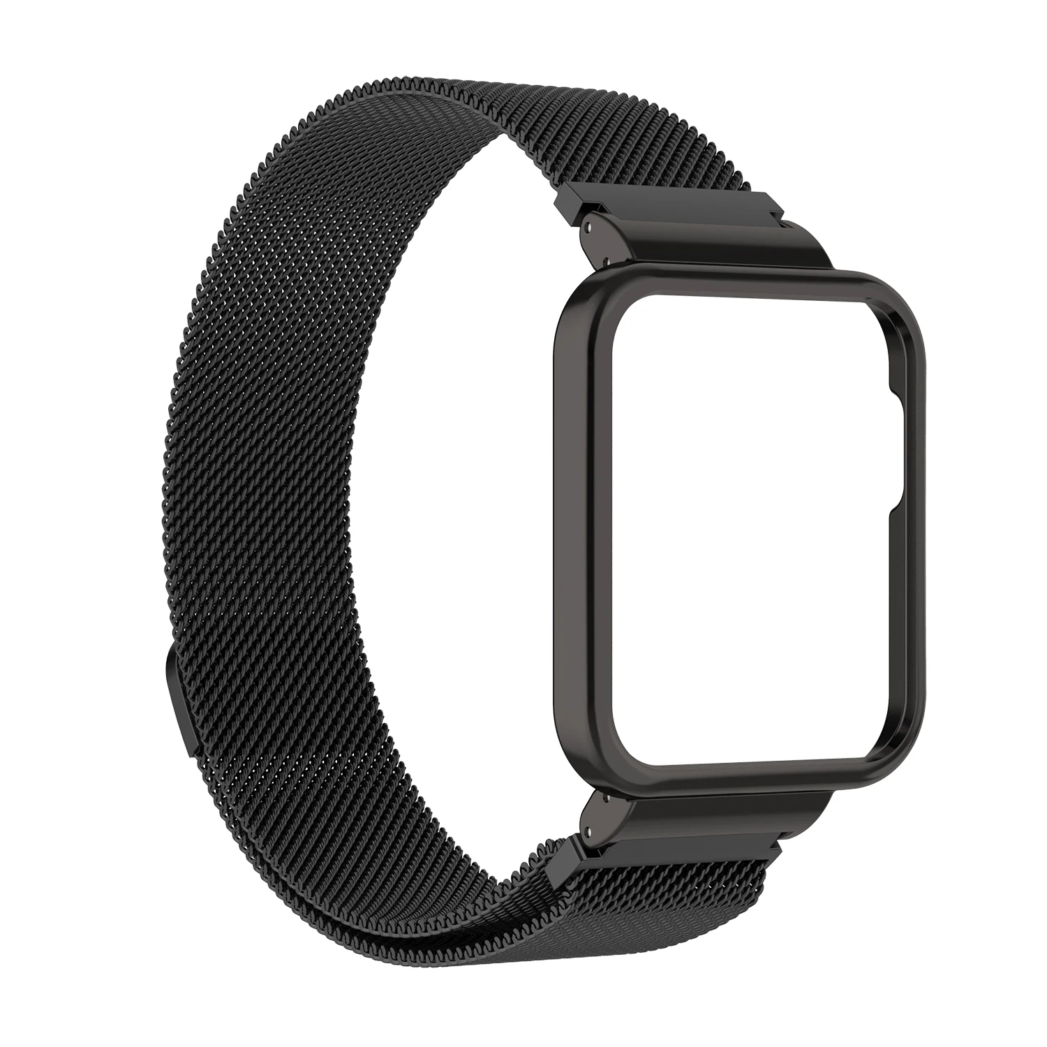Strap For Xiaomi Redmi Watch 2 Lite 3 Active Band Mi Watch With Metal Protector Case Bumper Magnetic Loop Bracelet For Redmi: XXL / Khaki