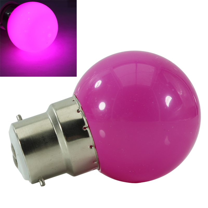 1pcs Lampade Led Bulb B22 Mini Colorful 12 24 V Volt 110V 220v 1W G45 Decorative Christmas Night Light 12V 24V Home Lamp
