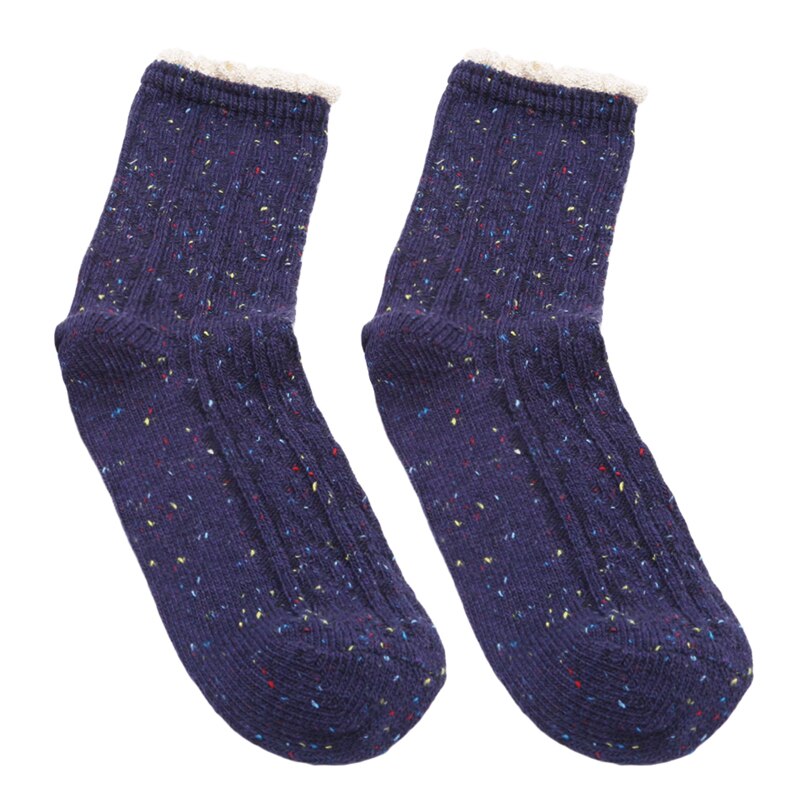 Calcetines divertidos bonitos japoneses para chicas de secundaria, calcetines holgados coloridos para mujeres, medias cortas de encaje Retro de Harajuku, calcetines para mujeres y niñas: Navy