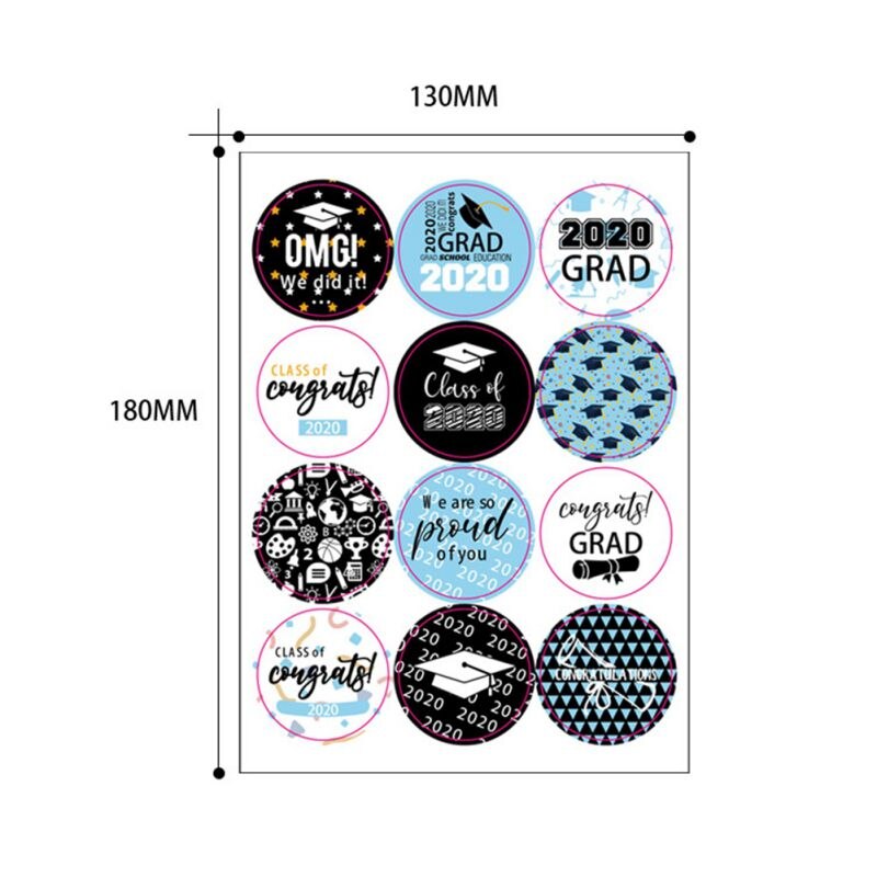 Graduation Season Stickers Graduation Cap Diploma Party Stickers