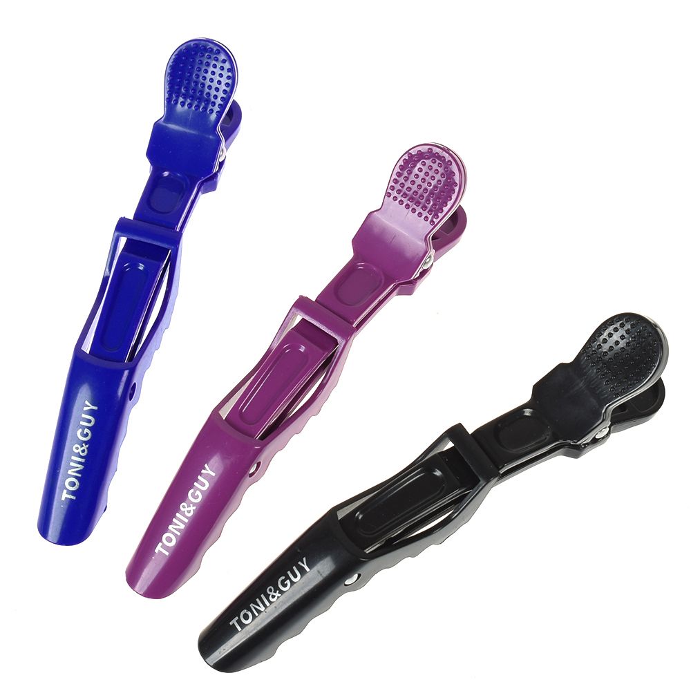 Pinzas para el cabello mate, pinza para seccionar de cabello, pinza para el pelo, herramienta de salón de peluquería, pinza de pelo de cocodrilo para mujeres 1 pieza