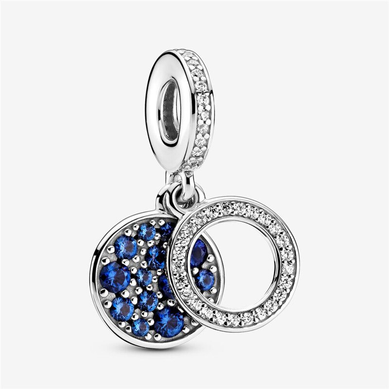 Abalorio de plata de ley S925 para mujer, accesorio de luna de tierra brillante, pulsera y brazalete Original de 3mm, de joyería de cumpleaños, novedad de: CMS1602