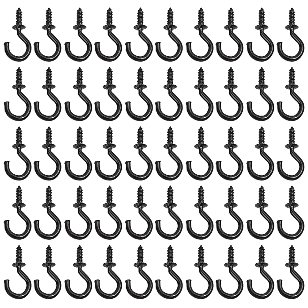 Screw Hooks Cup Hook Shouldered Screw Hanging Heavy Duty Cup Extend A Holders Wood Securing Light Home Storage Racks: M / Bronze