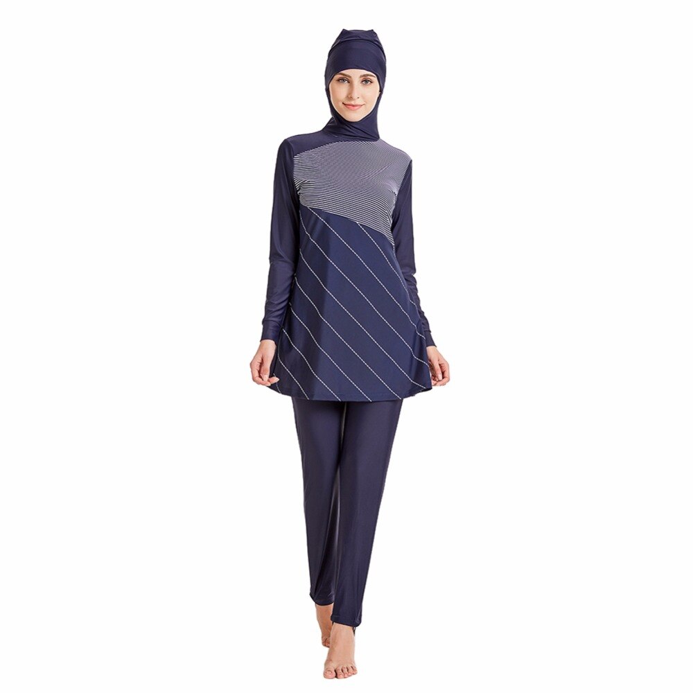 2022 Plus Size Modest Moslim Badpak Burkinis Badmode Gedrukt Bloemen Hijab Vrouwen Muslimah Islamitische Sport Kleding