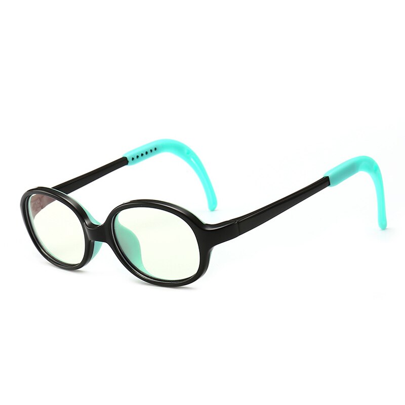 Iboode, nuevas gafas de protección contra luz azul para niños, espejo de cristal redondo de rayos lisos para niño y niña, armazón de gafas para ordenador, gafas ópticas claras, bonitas para niños: T4