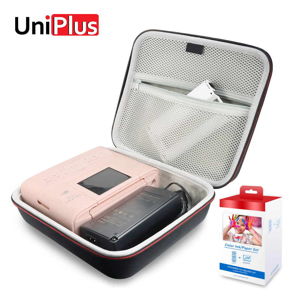 UniPlus – Sac de protection rigide pour Canon Selphy CP1300, CP1200, CP1000, mallette de rangement pour imprimante photo, sac à main étanche, boîte de voyage pour transporter,