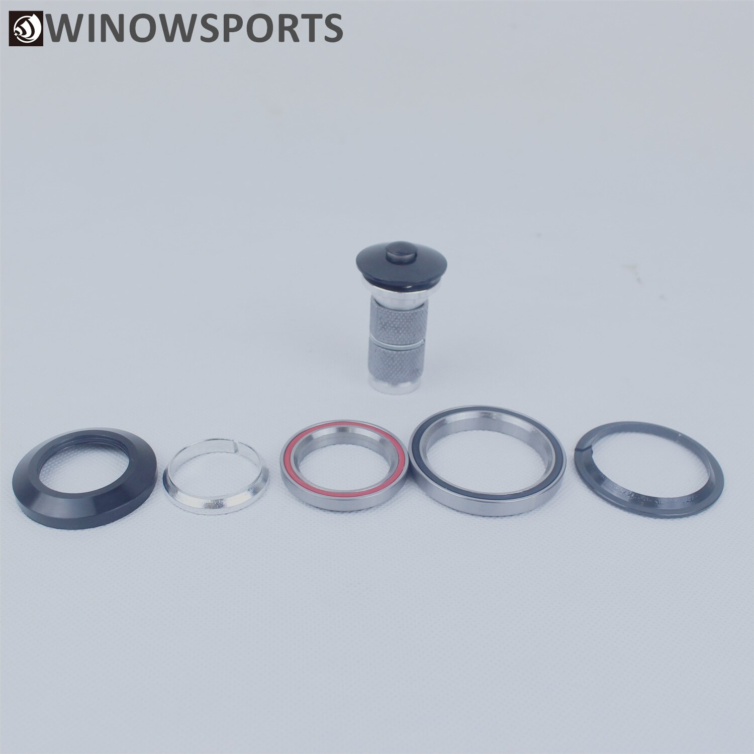 Winow Racefiets Headset Voor Carbon Fiets Top 1-1/8 "Down 1-1/2" Voor Carbon Fietsen fiets Headset