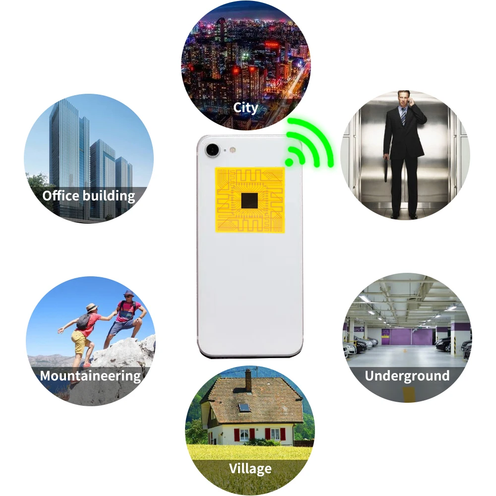 10/1 pçs impulsionadores de sinal de antena de telefone móvel universal ferramentas de acampamento portátil amplificador de sinal de smartphone adesivos de aprimoramento