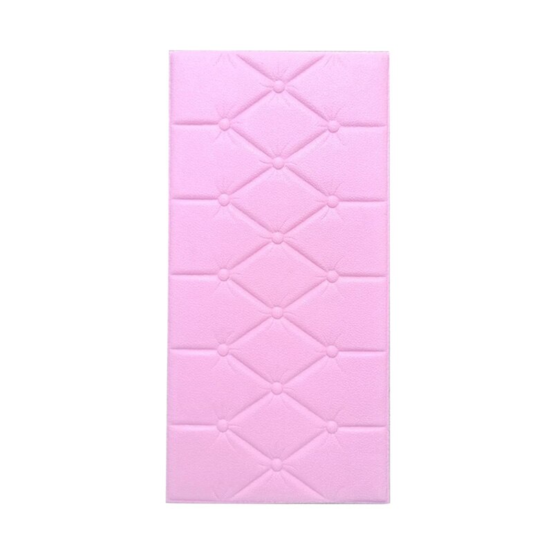 3D Wall Panels Peel and Stick WallpaperLiving Room TV Background Wall Decoration Peel and Stick Panels Adhesive Foam Wall Paper: pink