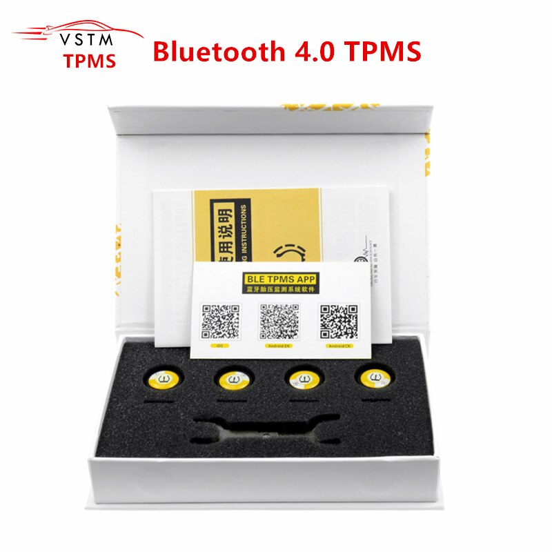 Externe Sensoren TPMS Bluetooth 4.0 universele tyre pressure sensor ondersteuning IOS Android telefoon Bandenspanning Sensor