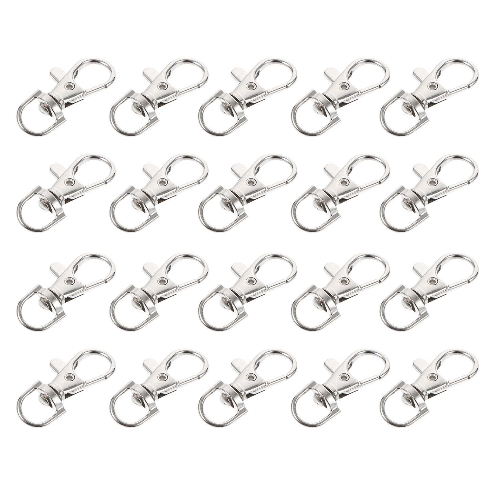 20pcs Cage Locks Pet Bird Cage Door Lock Stainless Steel Locks Cage Buckle Lock Cage Supply for Outdoor