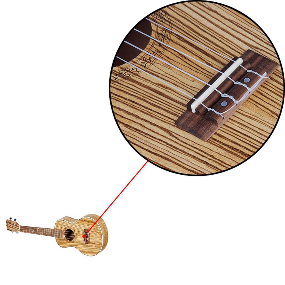 21 tommer zebrawood sopran tegneserie ukulele guitar send musikalsk strengeinstrument traditionel stil mini guitar begyndere