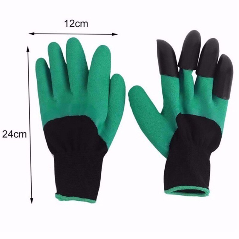 1 Paar Tuin Handschoenen Met 4 Abs Plastic Klauwen Voor Graven Planten Tuin Genie Rubber Handschoenen Te Graven En plant
