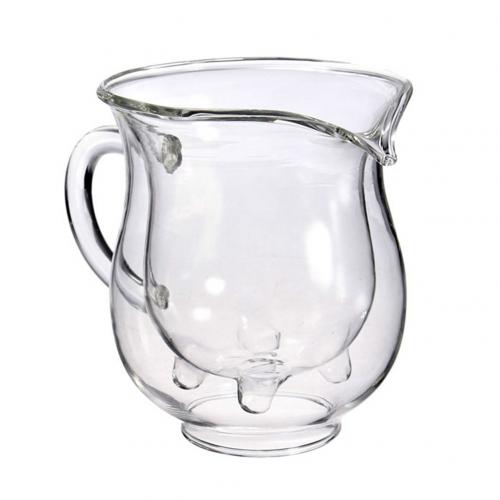 1PC Cute Cow Double Layer insulated Glass Mug Milk Juice Coffee Drinking Tea Cups 250ml Creamer Cup Drinkware with Handle: Default Title