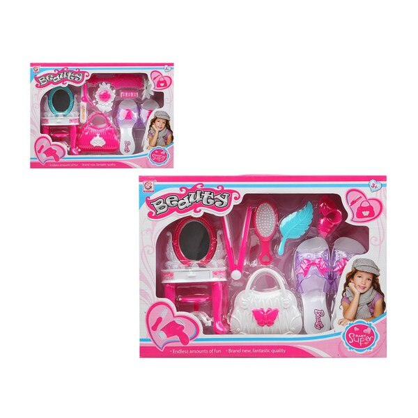 Kind Hairedressing Set Super Schoonheid Wit Roze 112800