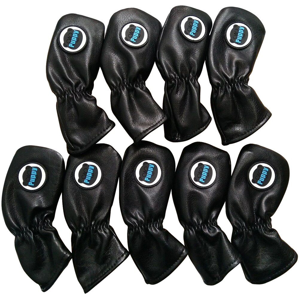 Catazer golfijzerhoezen waterdicht pu zacht pluizig binnenwerk puppy golfhoofdhoes voor ijzer 9 stuks/set