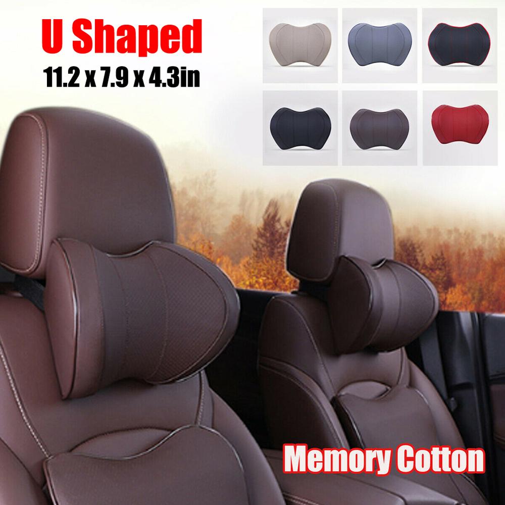 Car Seat Head Neck Rest Massage Auto Pillow Space Memory Neck Headrest Car Cover Vehicular Pillow Seat Headrest Accessories