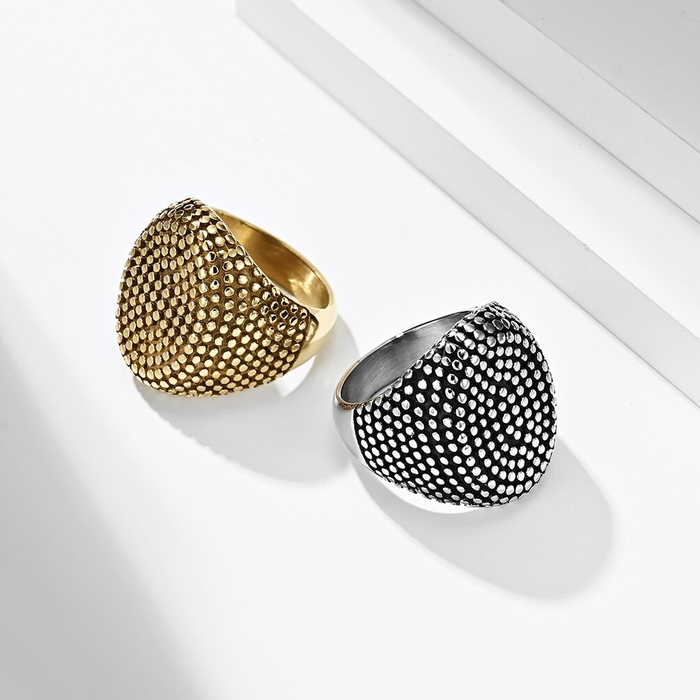 JHSL-anillos grandes de acero inoxidable para hombre, joyería de 25mm de ancho, estilo hip hop, de aniversario, tamaño 8, 9, 10, 11, 12