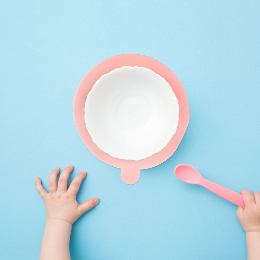 1pc utensílios de mesa otário bebê ventosa esteira de alimentação de silicone antiderrapante