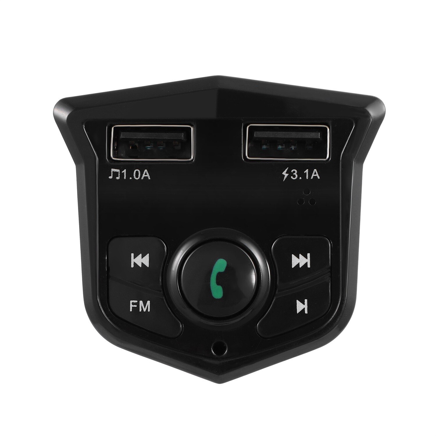 Bluetooth-compatible 5.0 FM Transmitter Car Player Kit Card Car Charger Quick 3.0 Dual USB Voltmeter Aux 12V 24V Car Transmitter