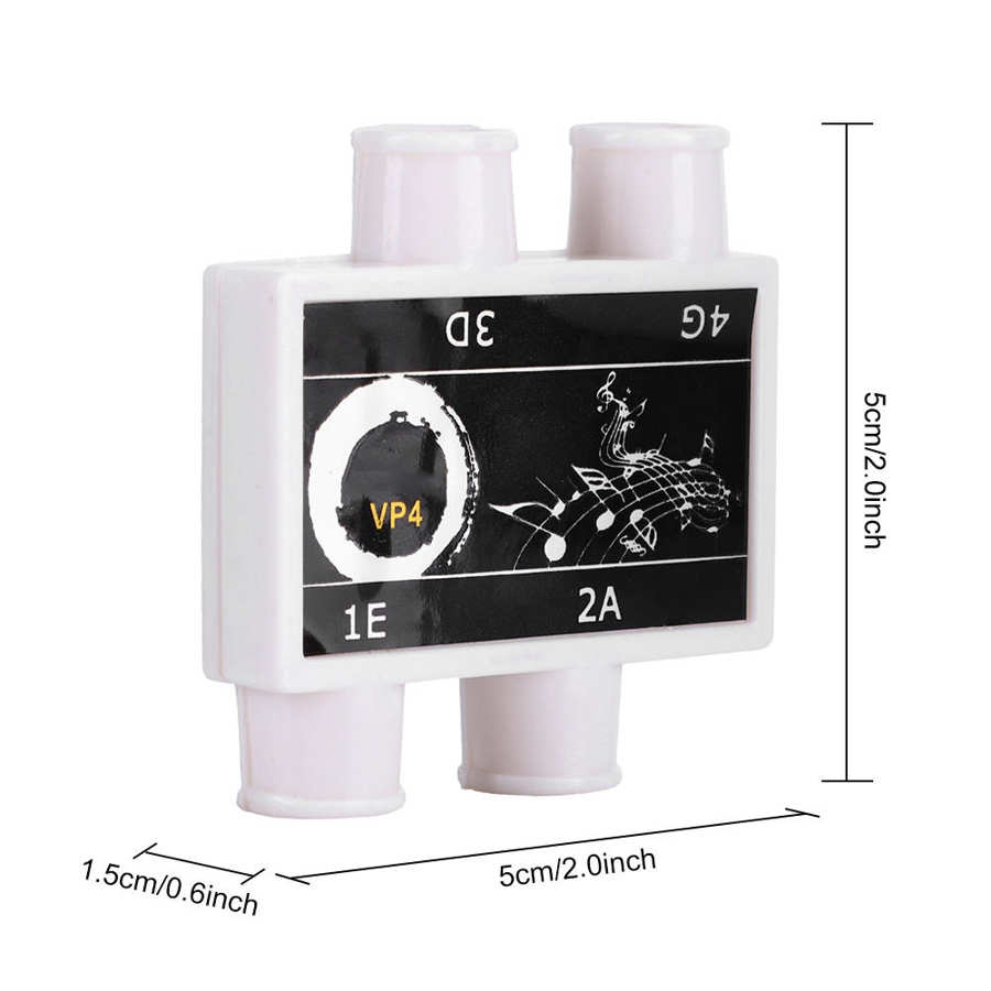 Plastic Ukulele Tuner Pitch Pipe Four Tones E A G with Case for Ukulele Parts