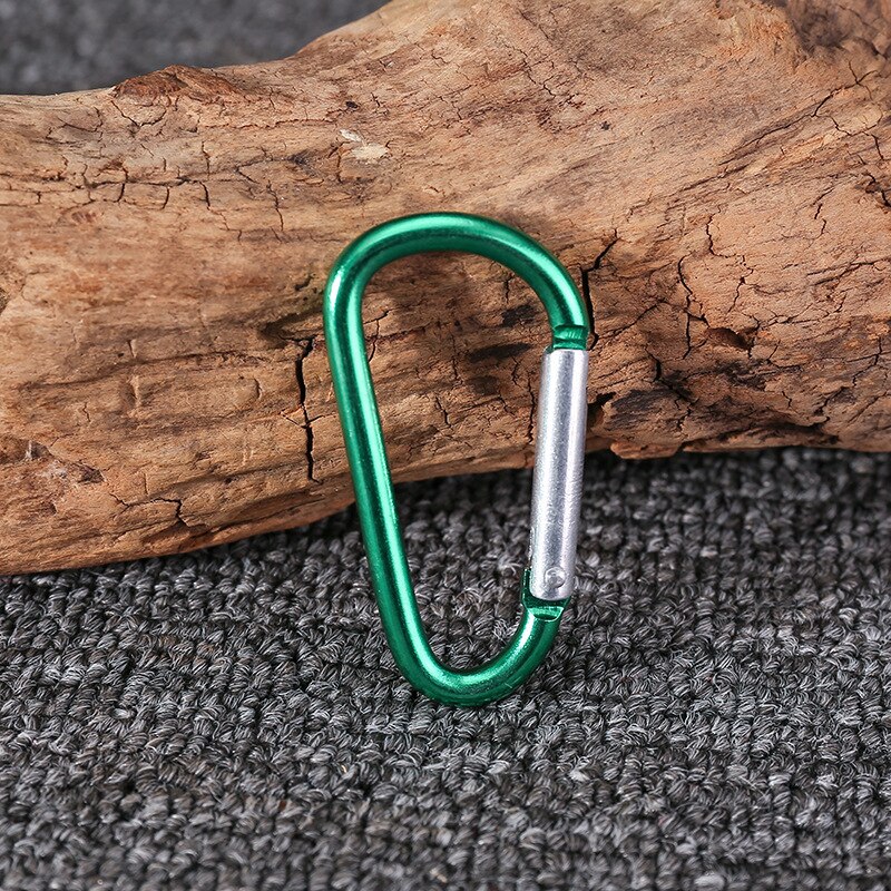 20pcs Mini Carabiner Keychain Alluminum Alloy D-ring Buckle Spring Carabiner Snap Hook Clip Keychains Outdoor Camping Daily Use