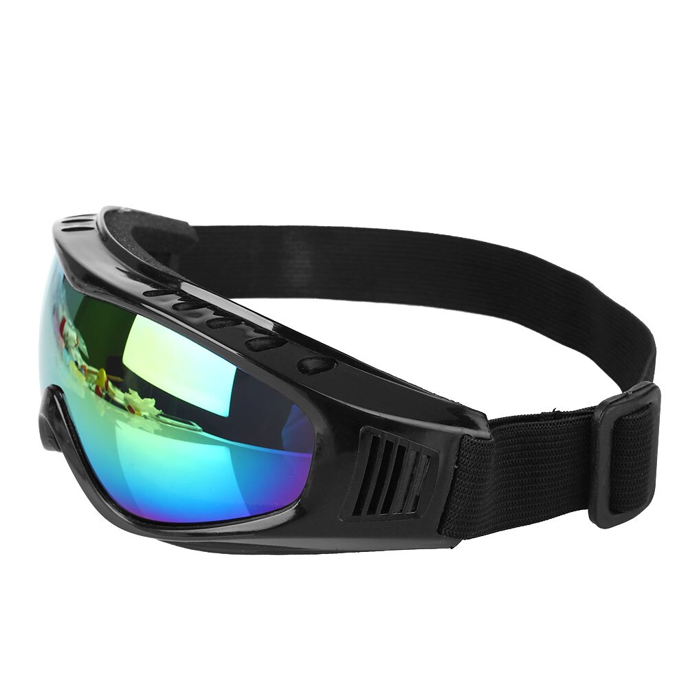 Occhiali da sci occhiali da ciclismo occhiali da sole occhiali lenti per PC Anti-UV antivento sabbia antiappannamento Moto Sport invernali all&#39;aperto protettivo