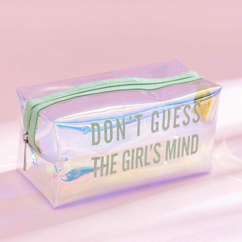 Transparent Large Capacity Pencil Case Big pencil bag kawaii Makeup Bag Stationery Storage Clear Pencil Pouch Makeup Storage Bag