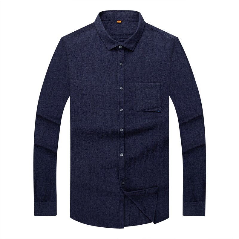 Pluss størrelse 8xl 6xl 5xl 4xl merke menn skjorte lommedekorasjon kjole skjorte langermet slim fit camisa masculina casual herreskjorter: 2 / 8xl