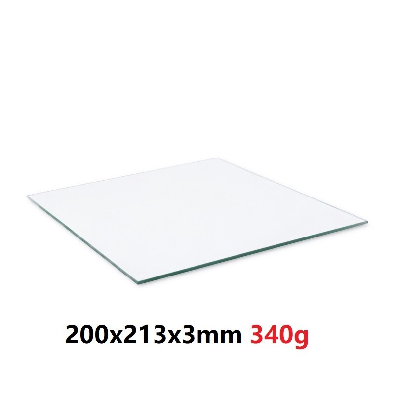 MEGA-cama para impresora 3D, vidrio templado de borosilicato, plano, transparente, cuadrado, redondo, 214, 220mm, para Kossel Delta Creality Ender3