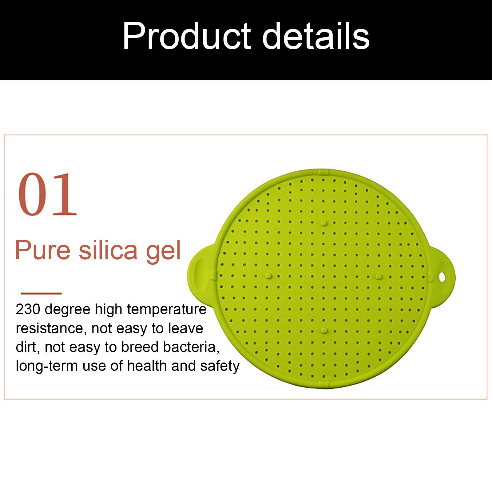 Utensilios de cocina multifunción, protector de salpicaduras de silicona, tapa de sartén, tapón de derrame, colador de pantalla