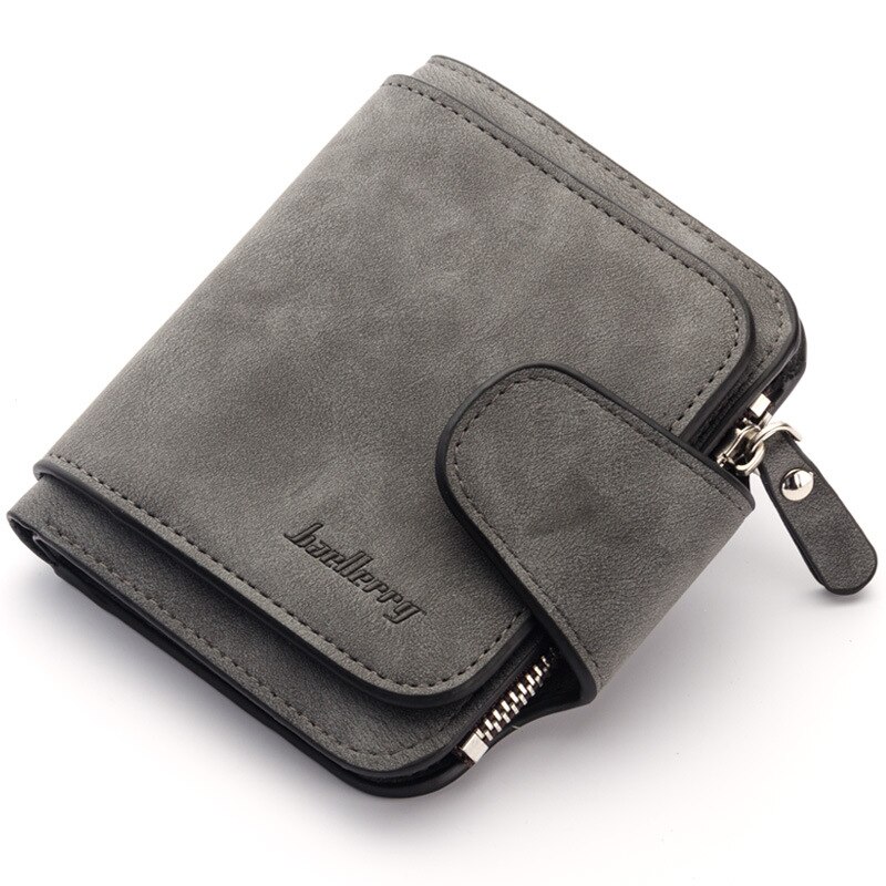 Baellerry Wallet Women Leather Luxury Card Holder Clutch Casual Women Wallets Zipper Pocket Hasp Ladies Wallet Female Purse