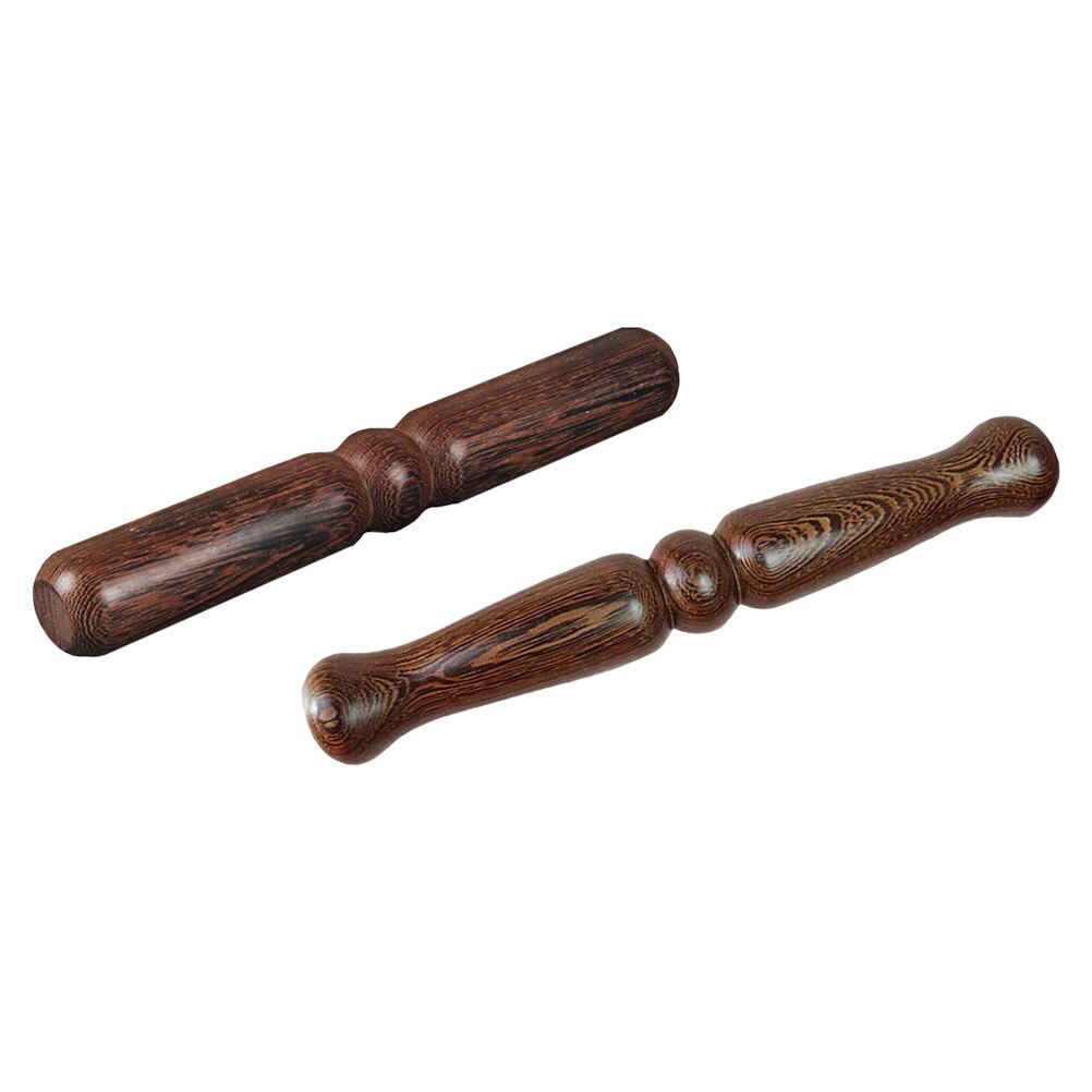 2Pcs Household Tai Chi Stick Wooden Kungfu Training Stick Tai Chi Ruler Kungfu Exercise Stick