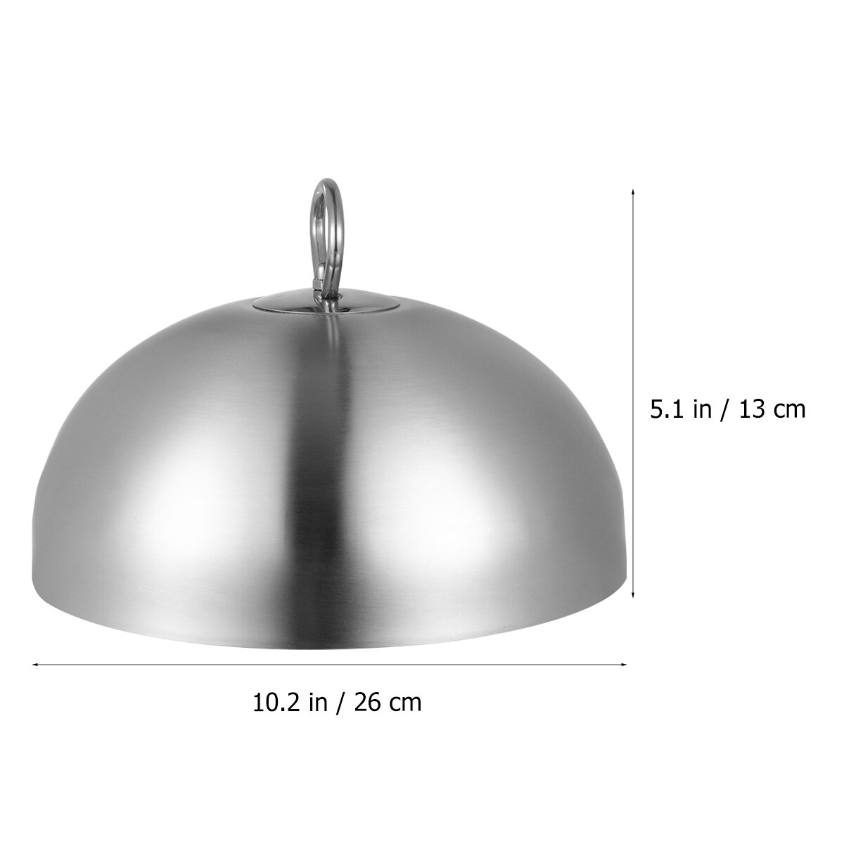 Stainless Steel Steak Cover Teppanyaki Dome Dish Lid Anti Oil Splashing Food Cover Cooking Tool for Restaurant Home (20cm): 26cm